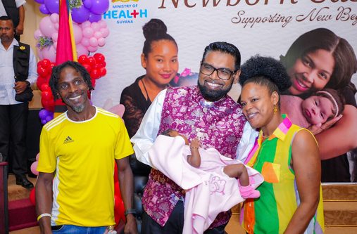 Over 500 mothers received cheques for the one-off $100,000 cash grant, baby supplies and their children’s birth certificates