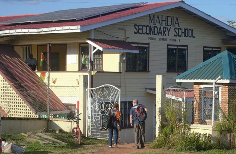 Several persons voted at the Mahdia Primary and Secondary Schools, as well as the Campbell Town polling station on Monday