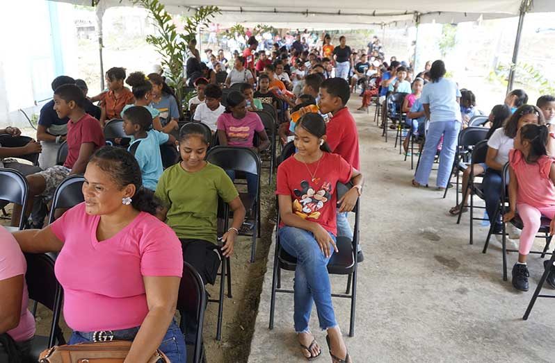 Each beneficiary received a backpack containing school supplies, while lunch was also provided during the exercise, which catered for children who travelled from communities outside Bartica