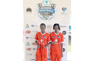 Chase Academic Foundation’s prolific scorers (left to right) Mark Glasgow and Jermaine Gerrett