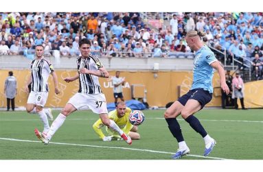 ERLING Haaland scored his 300th top-level career goal to help Manchester City easily beat Juventus in the heat of Orlando to top Group G at the Club World Cup.
Norway striker Haaland scuffed home a finish in the second half as the Premier League side withstood the 32C heat, as well as a short spell of showers, to dismantle Juve and avoid being in the same side of the draw as Champions League winners Paris St-Germain and Bundesliga giants Bayern Munich.
However, manager Pep Guardiola may still come up against his former player Xabi Alonso in the next round, should Real Madrid lose against Salzburg in Group H later on (kick-off 02:00 BST).
City have made fast starts in their opening two games and scored again inside the first 10 minutes as Rayan Ait-Nouri's delightfully disguised pass was collected by Jeremy Doku, who skipped inside and coolly slotted home into the bottom corner.
But City were punished immediately after opening the scoring as goalkeeper Ederson's loose pass was intercepted by Teun Koopmeiners, who ran through to drill a shot home.
If the goal City conceded in a frantic encounter was poor, the one Juve let in at the other end was comical.
With no opposition player anywhere near Pierre Kalulu, the France international somehow managed to side-foot Matheus Nunes' low cross into his own net.
Haaland came off the bench at half-time and did his best to miss from Nunes' pass, knocking the ball in off his standing foot, before Phil Foden swept home from close range and Savinho smashed in a sensational fifth.
Striker Dusan Vlahovic converted a Juve consolation after missing opportunities earlier in the game, but it was too little too late as City end the group stage with a flawless record.
What was the main talking point?
City put five past a European heavyweight to lay down a marker in the tournament and will be buoyed by a first start since September for midfielder Rodri, who had sustained a serious knee injury against Arsenal.
The Spaniard has since made two appearances as a substitute but this was his first game from the opening whistle since claiming the Ballon d'Or award in October.
It was a landmark occasion for 24-year-old Haaland too, as his goal made it 258 for club and 42 for his country during a prolific career to date.
