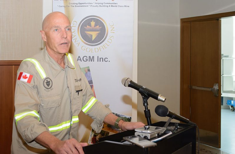 Guyana Goldfields/ AGM President and CEO, Scott Caldwell