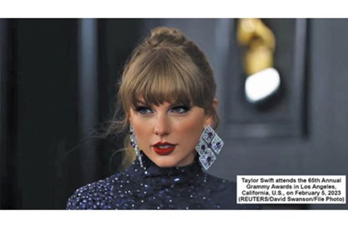 Taylor Swift attends the 65th Annual Grammy Awards in Los Angeles, California, U.S., on February 5, 2023 (REUTERS/David Swanson/File Photo)