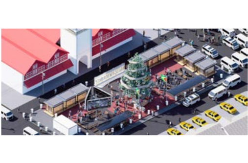 This is what Stabroek Square is expected to look like when the beautification
works are completed. The works are expected to last for approximately two
weeks and vendors will be allowed to remain at the location to ply their trade
(Ministry of Local Government and Regional Development photo)