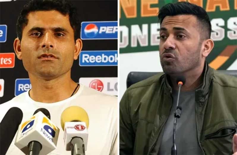 Abdul Razzaq (left) and Wahab Riaz