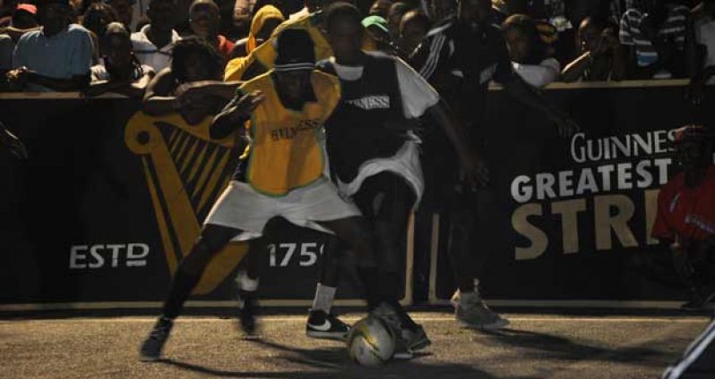 Here is a glimpse of the semifinal action which was contested after the quarterfinals last Wednesday night at the Haslington Market Square