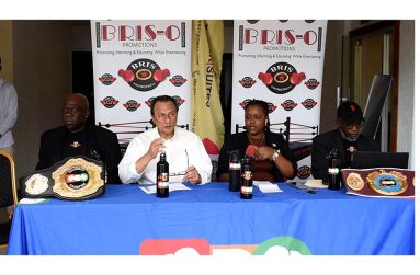 (From left to right) CBO President, Seon Bristol; GBBC President, Peter Abdool; PRO Crystal Wills and CBO Vice President, Dexter Patterson