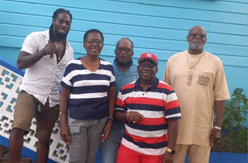 Guyana’s Seon Bristol is second from right