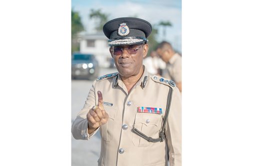 Commissioner of Police, Clifton Hicken (Delano Williams photo)