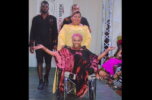 Setra Oselmo takes to the runway after winning the most promising designer award