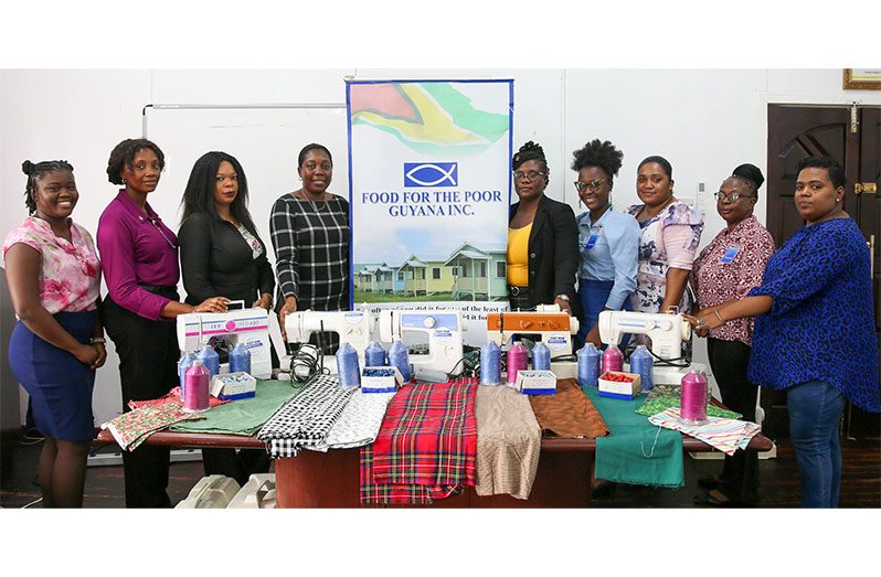 Food for the Poor (Guy) Inc. has donated industrial sewing machines to six secondary schools in Georgetown to enhance their Home Economics Management programmes