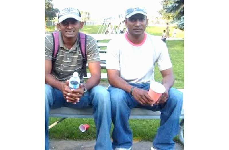 Hemnarine Chattergoon (right) is excited about playing for the West Indies over-40 World Cup side with his brother Sewnarine
