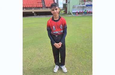 Shaan Ramtahal was named MVP in yesterday’s first match.