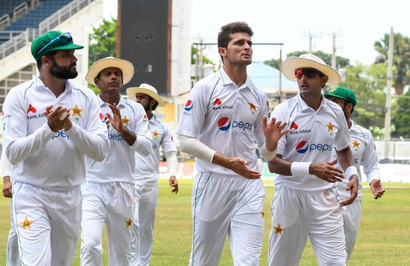 Shaheen Afridi followed up two four-fours in the first Test with a six-for in the second. ( Getty Images)