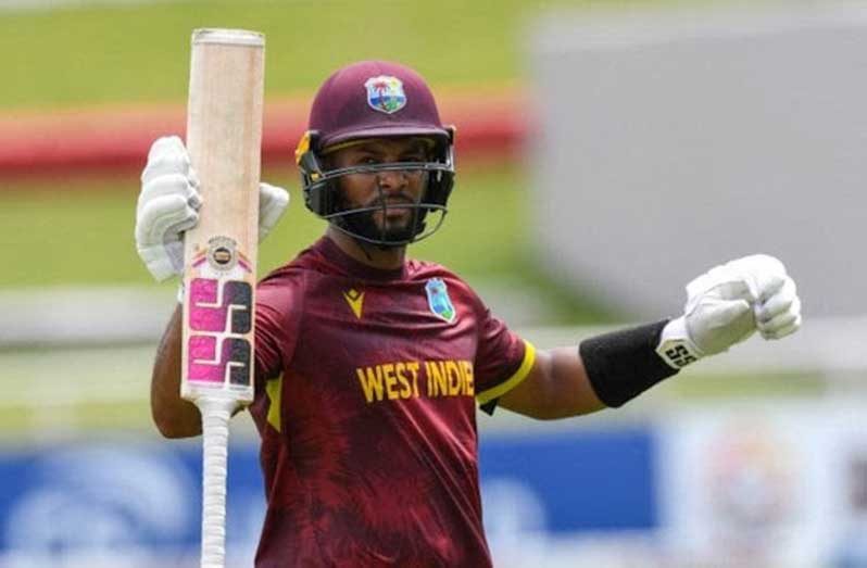 Shai Hope reached 6,000 ODI runs in 142 innings