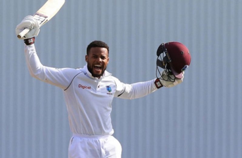 Shai Hope scored 375 runs in the Test series for an average of 75.