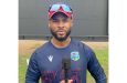 : West Indies T20 captain Shai Hope speaking to the media on Saturday at Sabina Park.