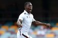 Pacer Shamar Joseph finshed with 4-33 from 17.3 overs
