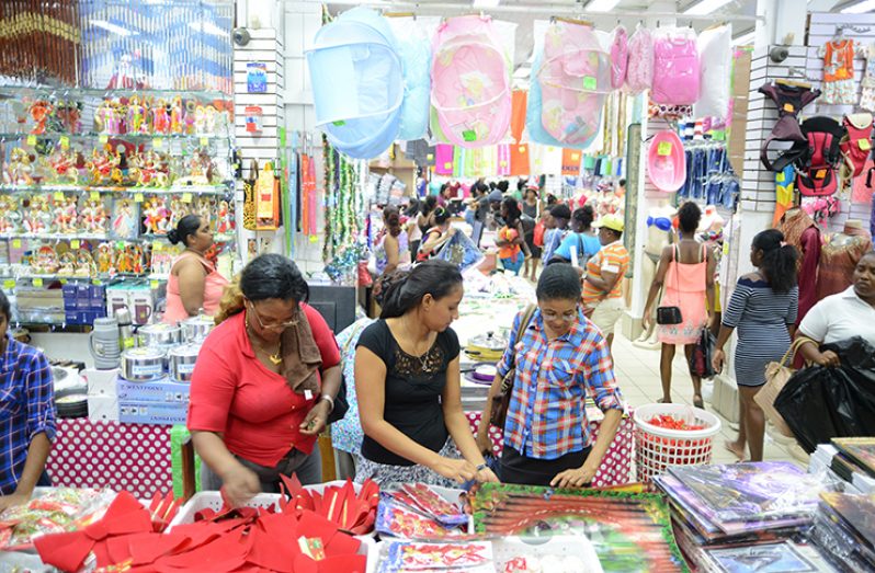 Customers shopping at Shamdas Kirpalani