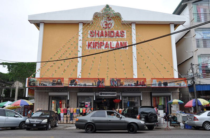 The Shamdas Kirpalani Store located at 107 Regent Street, Georgetown