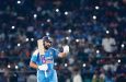 Rohit Sharma brought up his hundred off just 76 balls  •  MB Media/Getty Images