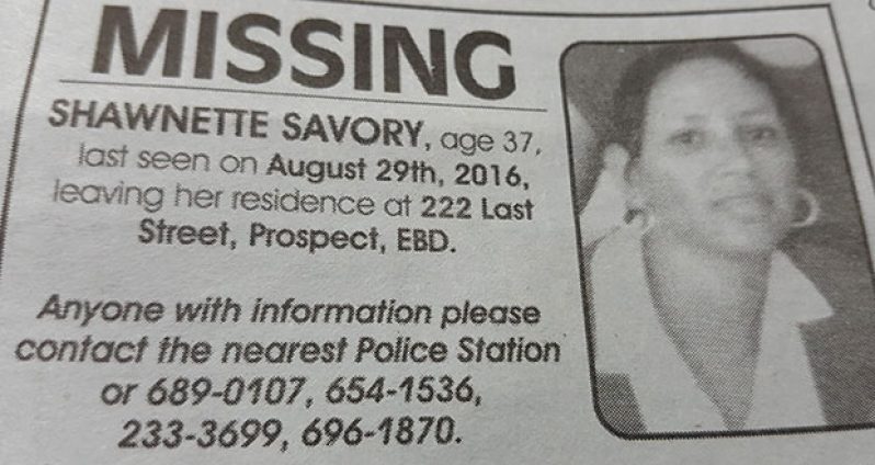 Missing: Shawnette Savory