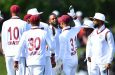 Ojay Shields celebrates his maiden Test wicket•Dec 02, 2025•AFP/Getty Images