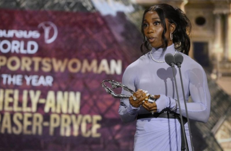 Fraser-Pryce wins the Laureus Sportswoman of the Year Award for 2022