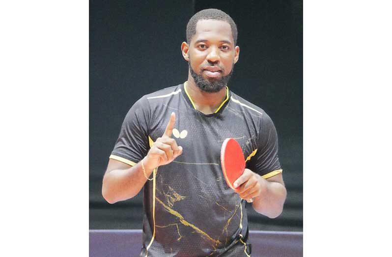 Shemar Britton after his singles win