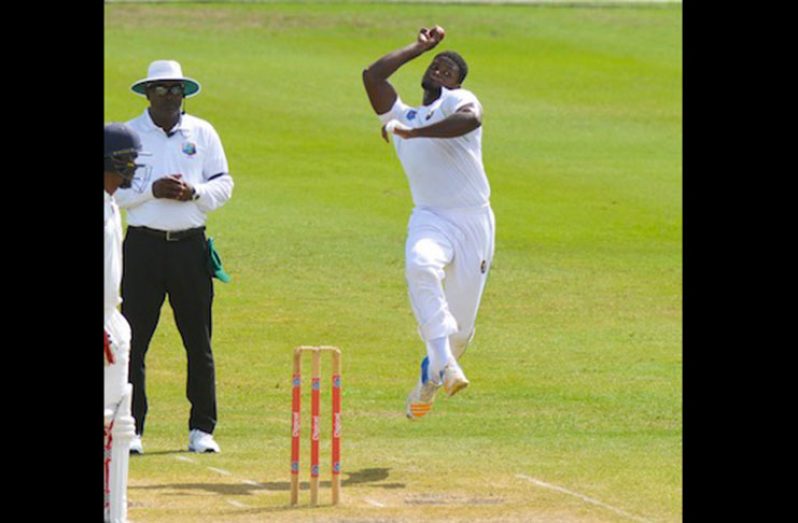 Romario Shepherd grabbed  5-40 from 14 over.