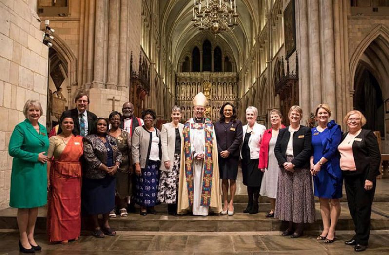 MEMBERS OF THE NEW GLOBAL TRUSTEE BOARD POSE FOR A PIX WITH ARCHBISHOP WELBY, BISHOP DAVIDSON,MRS SHERAN HARPER AND OTHERS (Photos courtesy of Bishop Charles Davidson & Mrs Davidson )