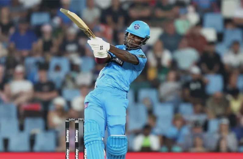 Sherfane Rutherford scored an unbeaten 47 in a losing cause for Pretoria Capitals