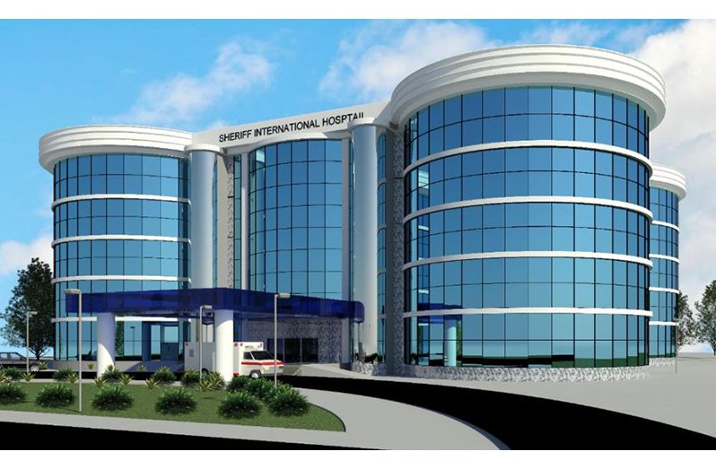 An artist's impression of the Sheriff Specialty Hospital that will be constructed at Aubrey Barker Road, Georgetown