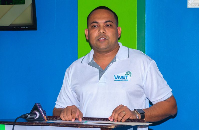 VNET Communications CEO,,Safraz Sheriffudeen (Delano Williams photos)