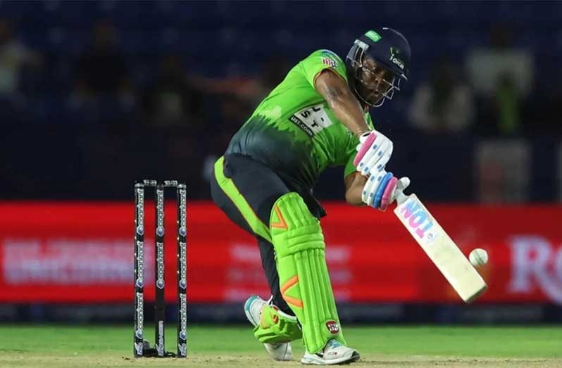 Shimron Hetmyer in action on Tuesday night