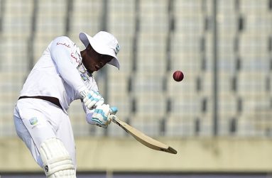 Shimron Hetmyer slammed a six-heavy 93 in the follow-on, Bangladesh v West Indies, 2nd Test, Dhaka, 3rd day, December 2, 2018