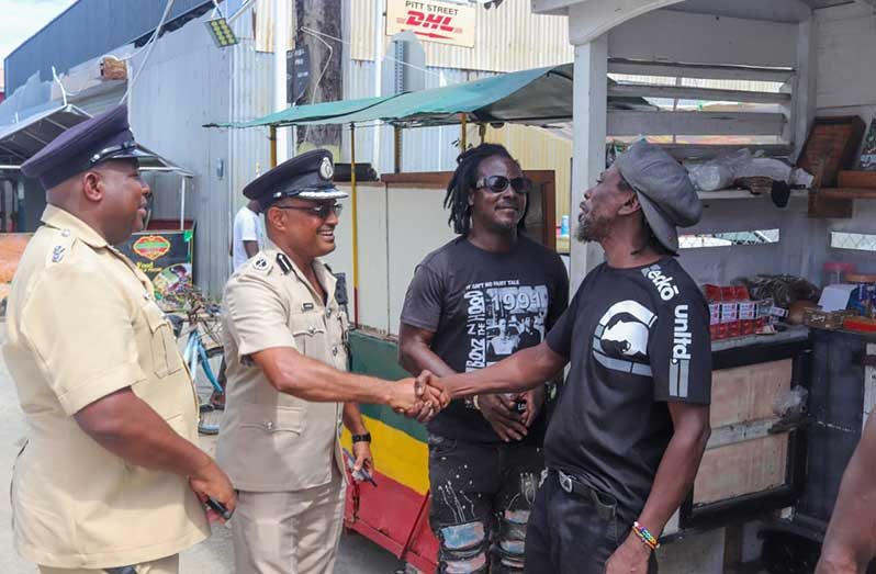 Divisional Commander, Assistant Commissioner Shivpersaud Bacchus during one of his many outreaches building trust between communities and law enforcement in the region