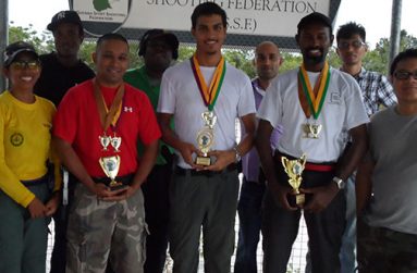 Prize Winners from left to right, Ray Beharry, Pravesh Harry and Ryan McKinnon.