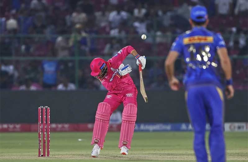 Akash Madhwal was peppered with some short balls • May 01, 2025 • Associated Press