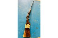 The shotgun found by the police