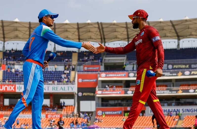 India captain Shubman Gill (left) and West Indies skipper Shai Hope (right) each scored two centuries in their three-match ODI series which India won 2-1