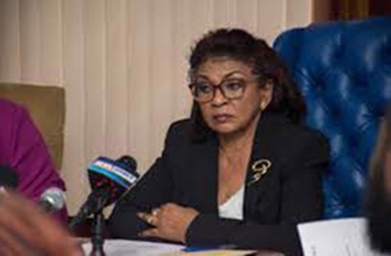 GECOM Chairman, Justice (Ret’d) Claudette Singh