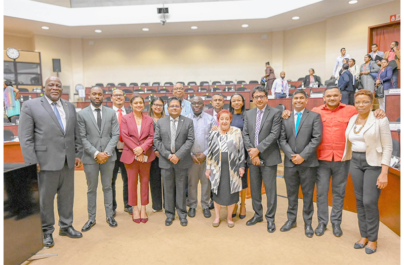Some of the government MPs after the conclusion of the budget debate in the National Assembly