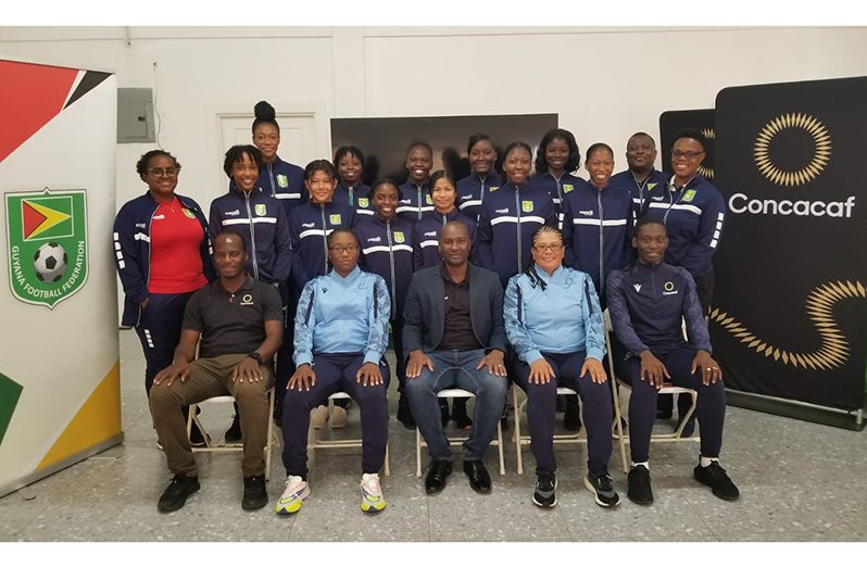 Some of the representatives and facilitators of the Guyana Football Federation (GFF) held its first all-female referee workshop