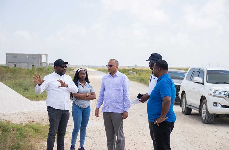 On Monday, Minister of Health Dr. Frank Anthony, accompanied by a technical team, visited numerous proposed sites along the East Coast of Demerara to evaluate the locations that have been designated for significant health sector initiatives