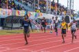 Skylar Charles won both the 100m and 200m races in the U-20 category 