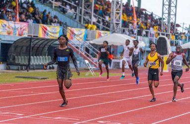 Skylar Charles won both the 100m and 200m races in the U-20 category 