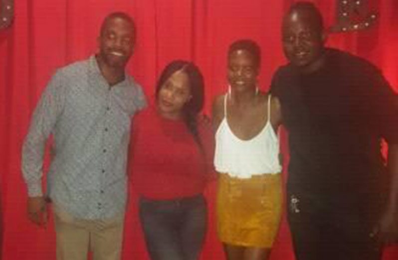 Winners of the 2019 edition of Franale's` National Hip Hop and Poetry Slam’, from left, Mark Luke-Edwards, LaToni Beaton, Renata Burnett and Rondel Holder