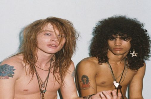 Slash and Axl Rose