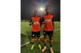 Slingerz strikers (from left) Leo Lovell and Marcus Tudor